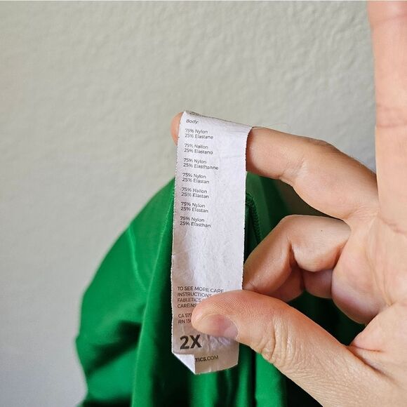 Fabletics Trinity Motion 365 High-Waisted Leggings Green Size 2X - Picture 5 of 7